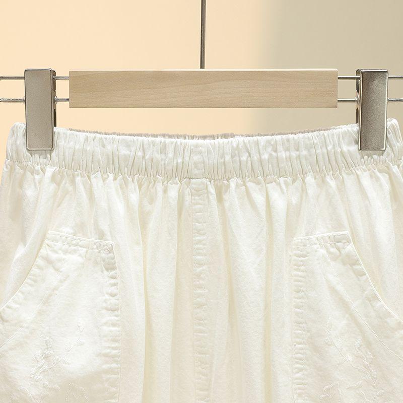 Summer Slim Fit Loose High Waisted Casual Pants for Women Straight Leg Pants for Outerwear