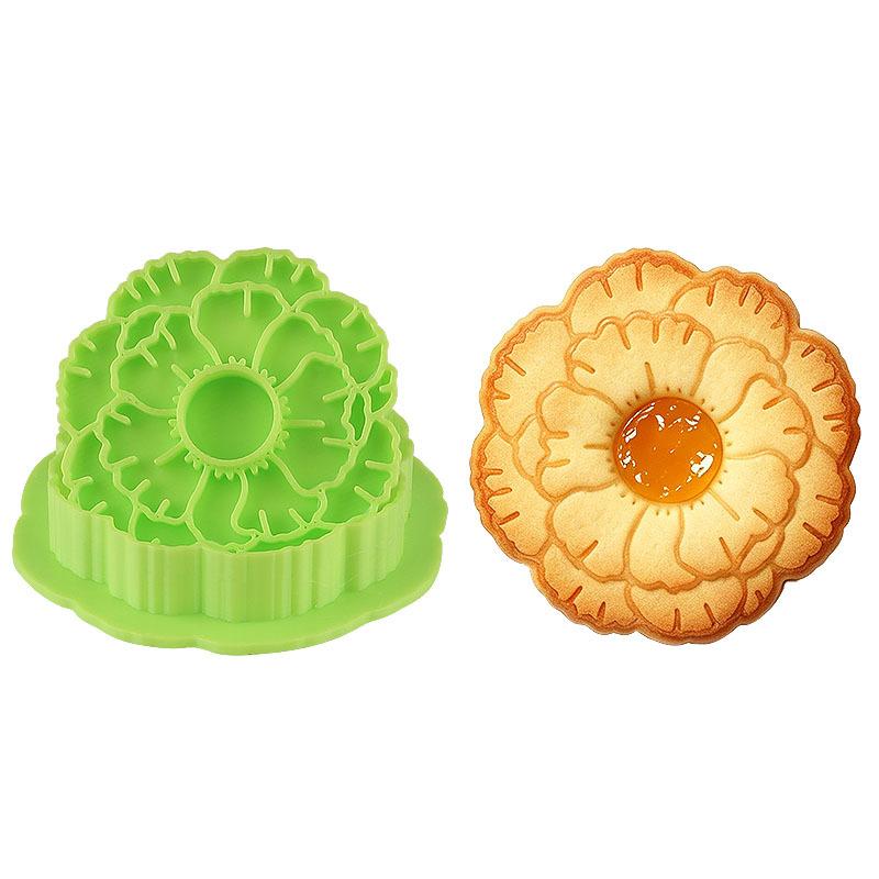 Retro Round Sandwich Cookie Mold Set Heart & Dot Edge Biscuit Cutters For Jam, Chocolate & Cheese Cookies Valentine'S Day