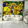 Neymar Jr Art Wall Tapestry Aesthetic Wall Hanging Printed Fabric Blanket Decorative Tapestries for Bedroom Living Room Home Decor