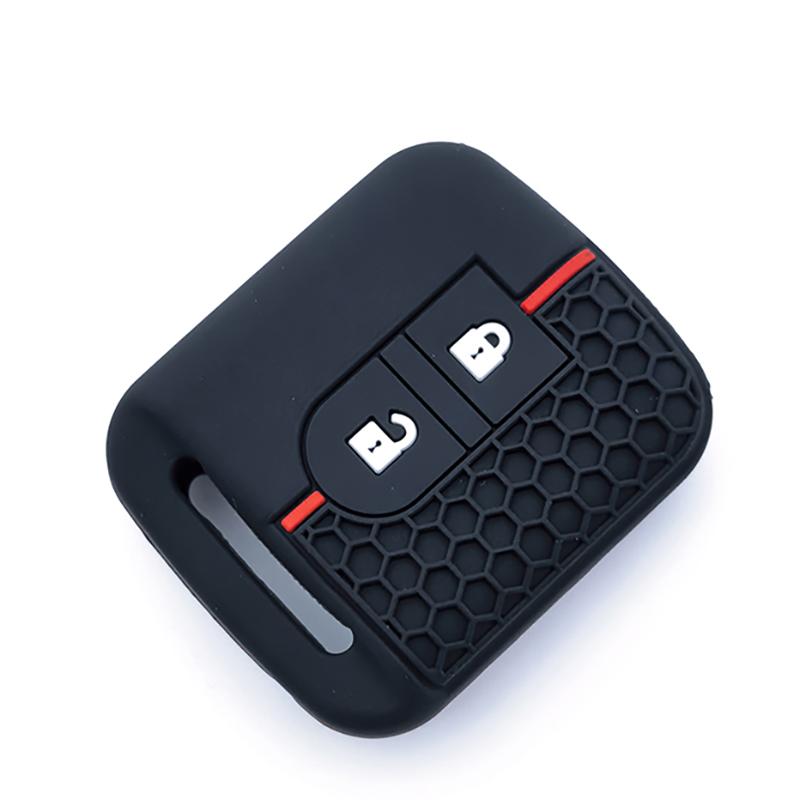 Araba Anahtarı Silikon Kılıf Fob Kauçuk Kapak Nissan Micra K12 Note Navara Qashqai J10 Primera Almera Sunny X-Trail İçin