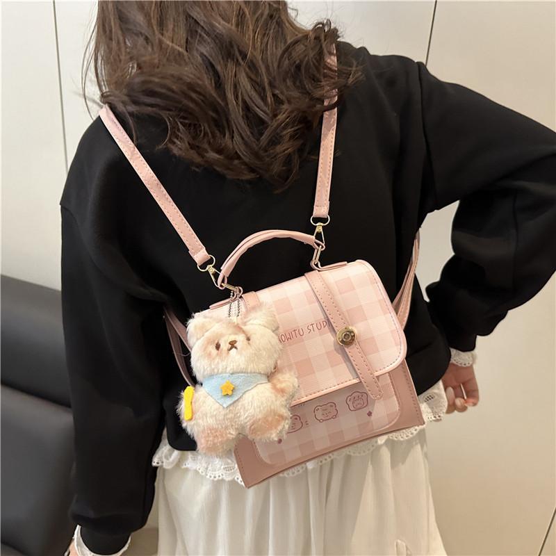 Minimalistischer PU-Schulterrucksack mit strapazierfähiger Naht für den täglichen Gebrauch