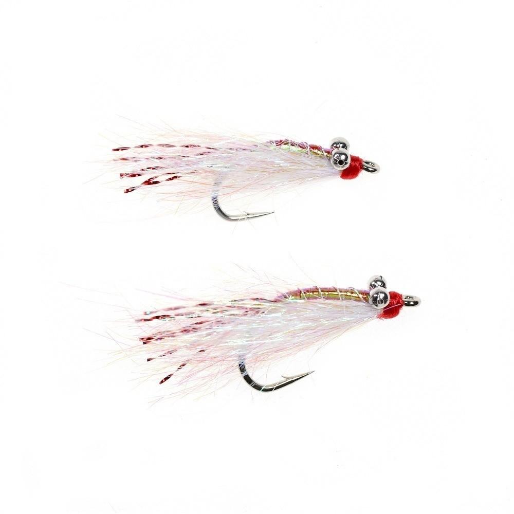 4pcs Fast Sinking Fly Fishing Lures Barbed Hook Fast Sinking Flies Crazy Charlie Flies For Bass