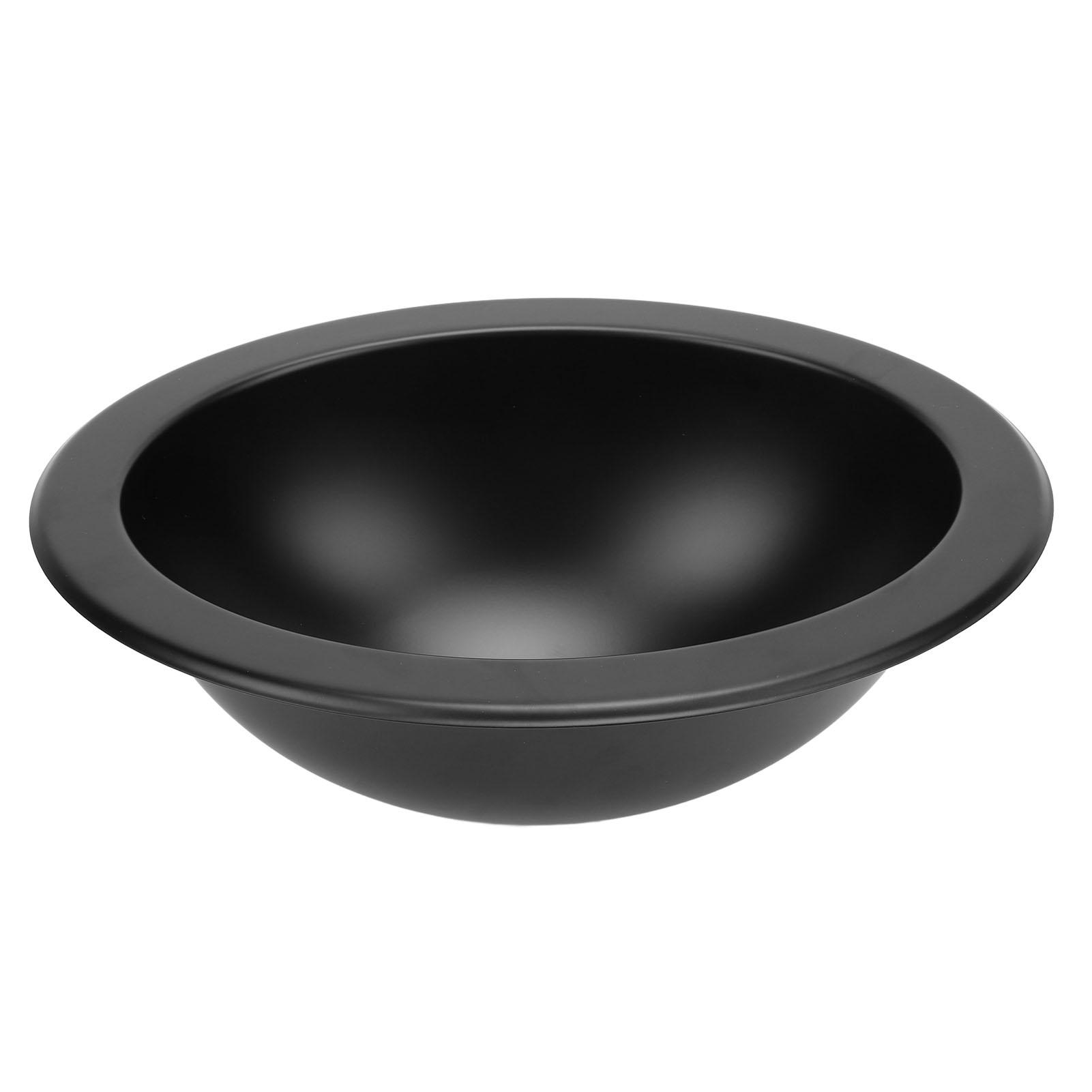 Lavello RV 340 X 270 X 120 mm Acciaio Inossidabile 304 Versatile Lavabo Rotondo per Cucina Bagno con Scarico da 40 mm per black