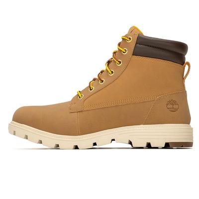 Cow Split Leather Crew Outdoor Boots Brown A5UFH231
