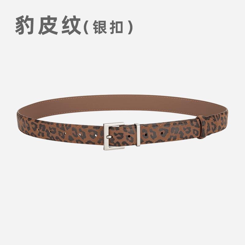 

Leopard Skin Women S Belt Slim Fit With Dress Jeans Thin Belt Trendy Women S Models 105cm
