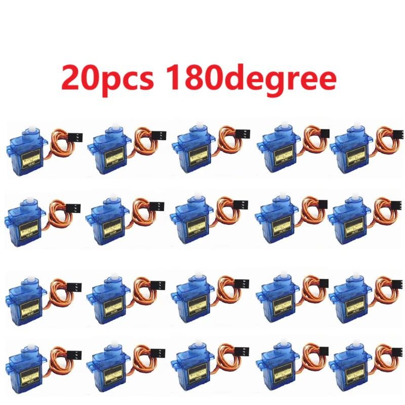 2/5/10/20pcs SG90 Servo Motor Micro 9g 180 360 Degree Mount SG90 Kit Without Metal Gear Pro RC Car Toy Airplane Arduino DIY