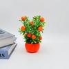 Fake Realistic Orange Fruit Tree Bonsai Celebration Decor Tabletop Arrangements