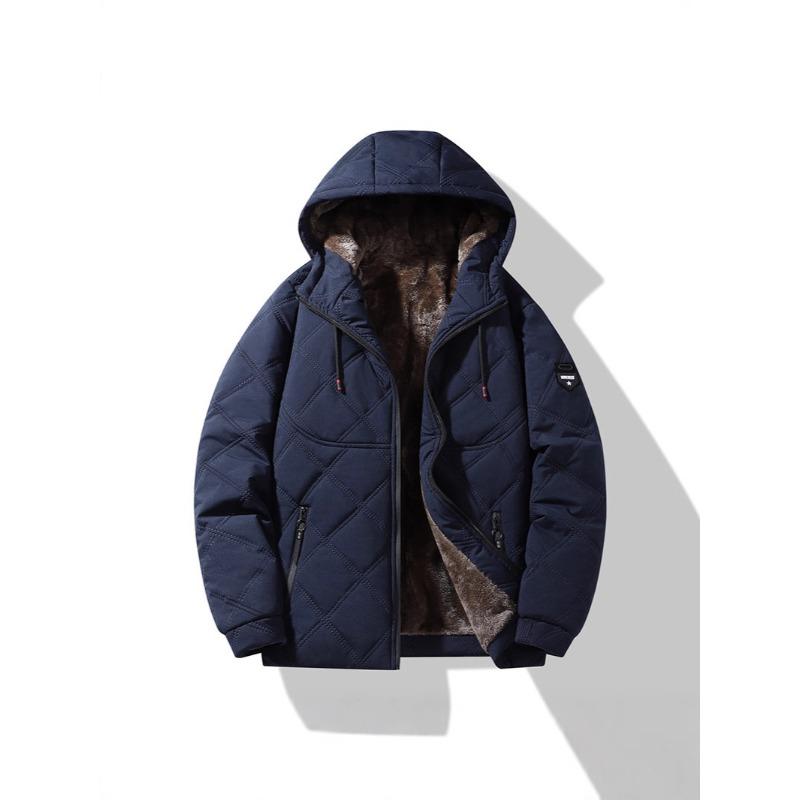 Winter Hooded Windproof Thickened Warm Cotton-padded Clothes Casual Commuting Loose Coat Flow Versatile Velvet Cotton Clothes
