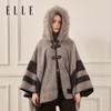 ELLE Women's Warm Plush Shawl Cape
