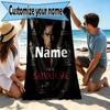 Custom Name Personalized Damon Salvatore Print Beach Towel, for Trip Camping Beach Party Home Decor, Birthday Gift for Family & Friends