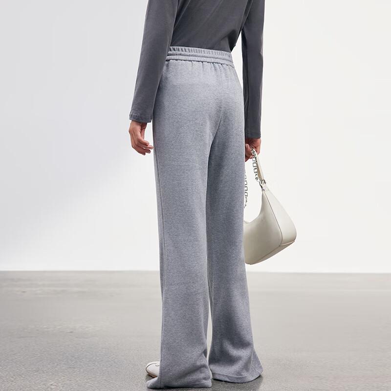 JOY SPEAKER Women's High-Waist Micro Flare Front Slit Sweatpants