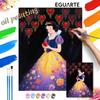 Snow White Painting by Numbers Hand Filled Drawing Art Kit Home Decor