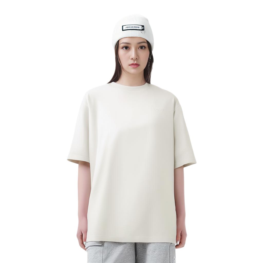 We11done Ss232 Solid Color T-Shirt Women tops White WD-TT3-23-876-U-IV