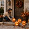 Large Glowing Halloween Pumpkin Decoration for Indoor Outdoor Yard and Store Scene Setup