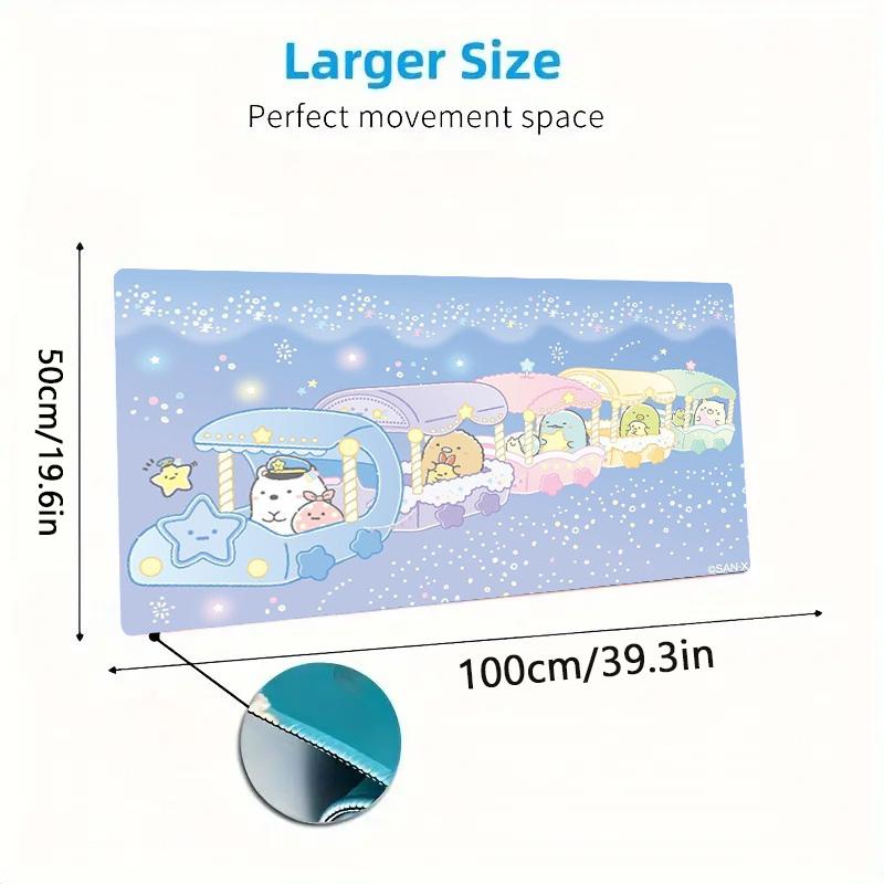 Sumikko Anime Color Mouse Pad Large Gaming Table Cushion Non-slip Laptop Tablet Big Mousepad XXL Mat Mini PC Playmat With Lock Edge