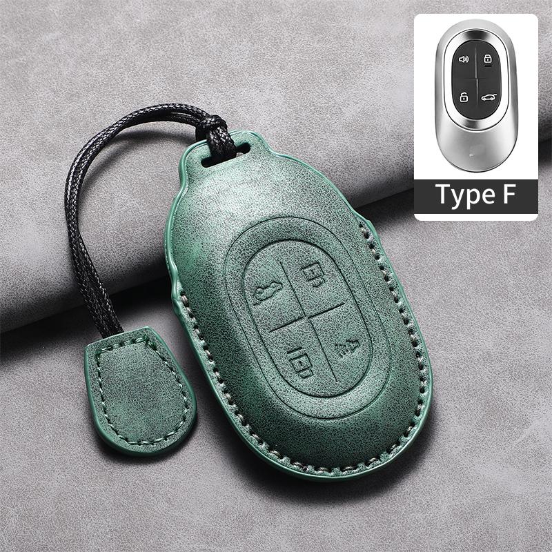 Leather Car Remote Key Case Cover For Jetour Shanhai L7 Pro MAX ULTRA Soueast S08 DM Car Protector Fob Keychain Accessories