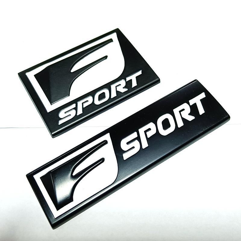 F-SPORT Metal Car Sticker for Lexus Lingzhi Logo Modification - Fender Pair
