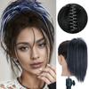 Synthetic Claw Clip Messy Buns Hair Extensions Short Straight Hair Buns Natural Hairpiece Wig For Women Daily Wear Use