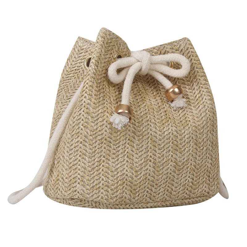 

Hand-woven bags for women 2025 new niche design, popular straw bags this year, popular summer messenger bucket bags хакі