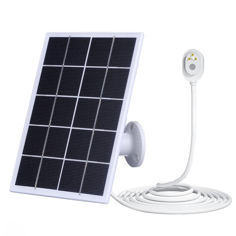 5V 10W Solar Panel Charger IP65 Waterproof Camera Solar Panel Charger 9.8Ft/3M Cable for Arlo Ultra/Ultra 2/Pro 5S/Pro 4/Pro 3 4