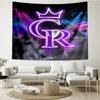 Rockies Baseball Quick-Dry Tapestry Hanging for Bedroom,Livingroom, Playroom,Decor Art Room Wall Tapestry Holiday and Birthday Gifts