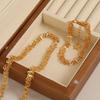 European & American Ins-Style High-End Light Luxury Butterfly Necklace & Titanium Steel Bracelet Set