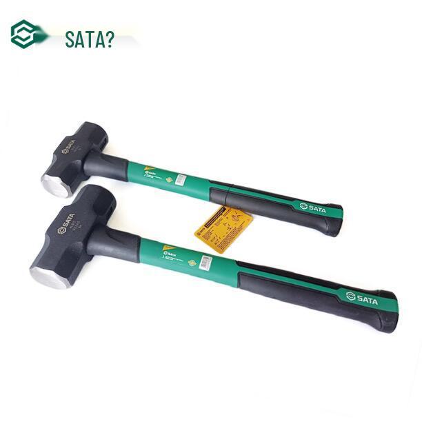 SATA Mason s Hammer with Fiberglass Handle, Octagonal Head, and Square Head Iron Sledgehammer 2.5 lb 92341