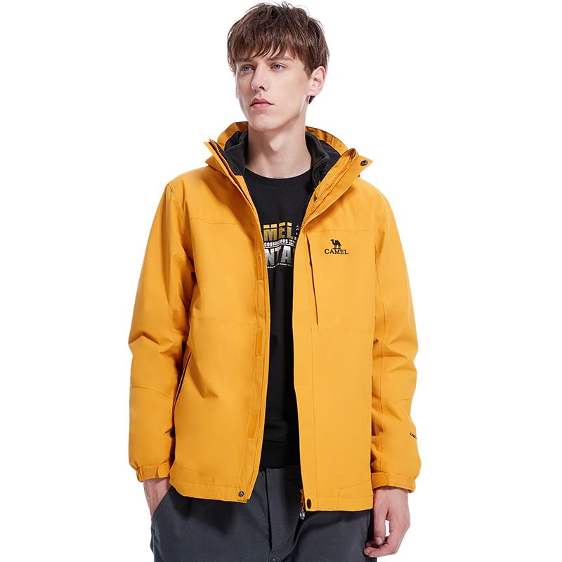 CAMEL Unisex 3-in-1 Waterproof Fleece-Lined Outdoor Jacket