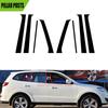 Gloss Black Pillar Posts Fit For Inokom Santa Fe 2007 2008 2009 2010 2011 2012 Window Door Column B C Sticker Cover Decor 8Pcs
