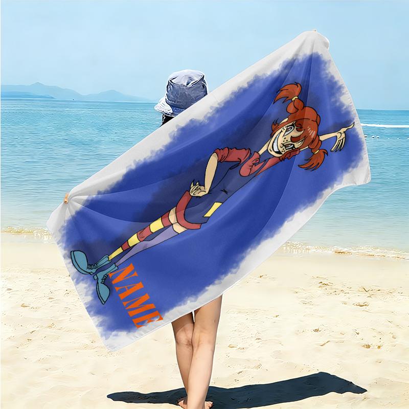 Personalized Girl Horse Adventure Beach Towel Microfiber Beach Towel Thin Absorbent for Beach Swimming Yoga Bath Sports. 0910255