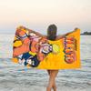 1pc NARUTO Beach Towel, Beach and Seaside Swimming Pool Equipment, Fashion Pattern, Rectangular, Travel Essentials