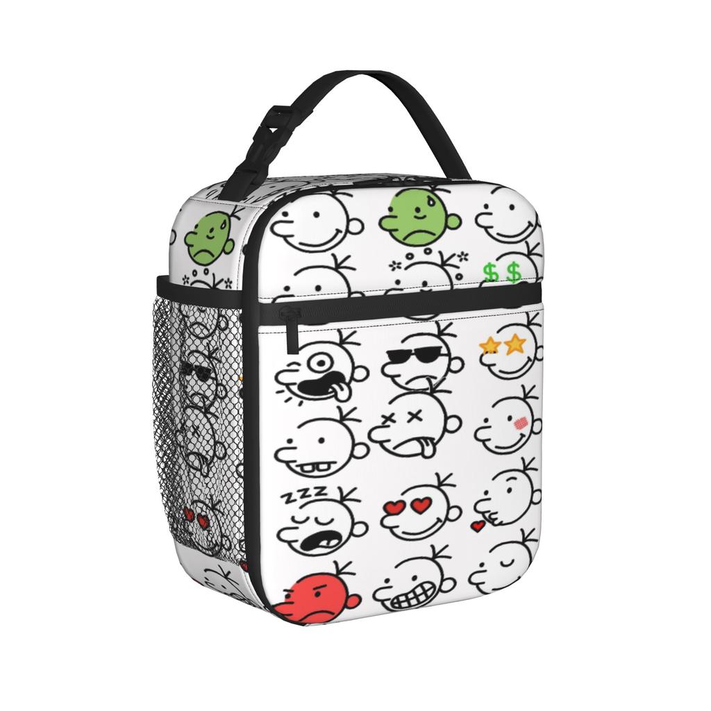 Diary Of A Wimpy Thermal Insulated Lunch Bag for Picnic Portable Food Bag Men Women Thermal Cooler Lunch Boxes