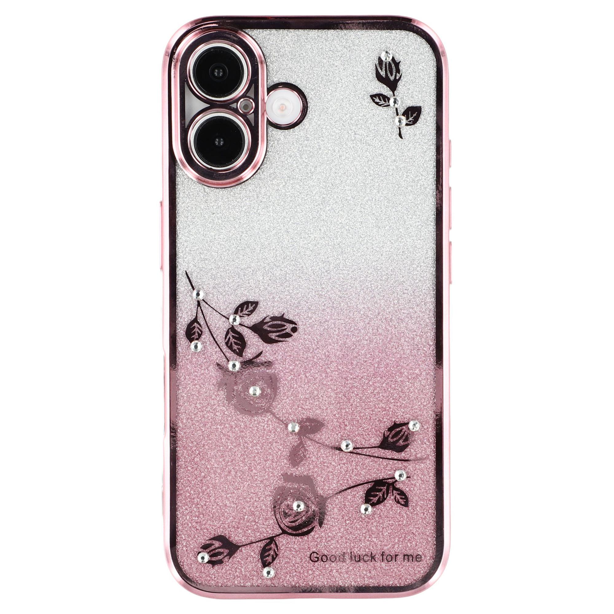 

KADEM For iPhone 16 Case TPU Bling Glitter Phone Cover Gradient Shiny Design