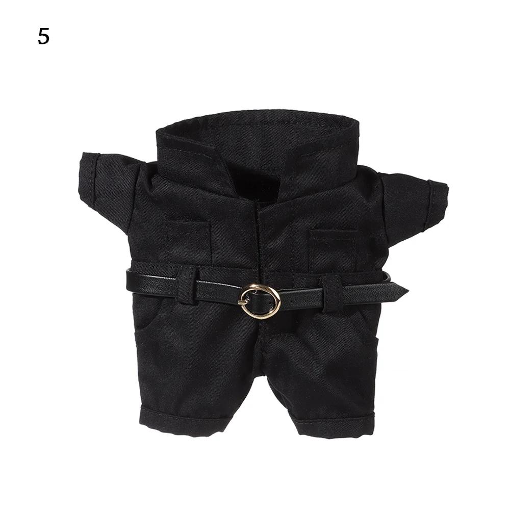 20CM Doll Clothes Tooling Style Vest Shorts Tight Fitting Uniform Knitted Sweater Overalls Suit For Idol Dolls Accessories