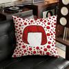 YYayoi Art KKusama Pillow Case Square DoubleSided Printing Short Plush Sofa Cushion Cover Bedroom Bedside Pillow