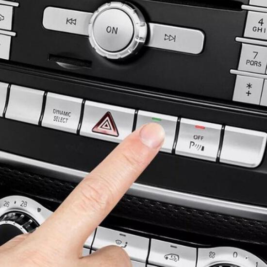 1 Set CD Panel Function Switch Cover Trim For Mercedes Benz A/B/CLA/GLA Class