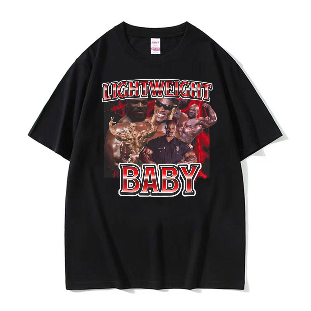 Funny Meme Ronnie Coleman Vintage Gym Graphic Tee Shirt Men Women Fashion Summer Tshirts Oversized Casual 100 Cotton T Shirts