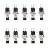 Reliable Miniature Pushbutton Switches in Black with PBS 110 Set of 10