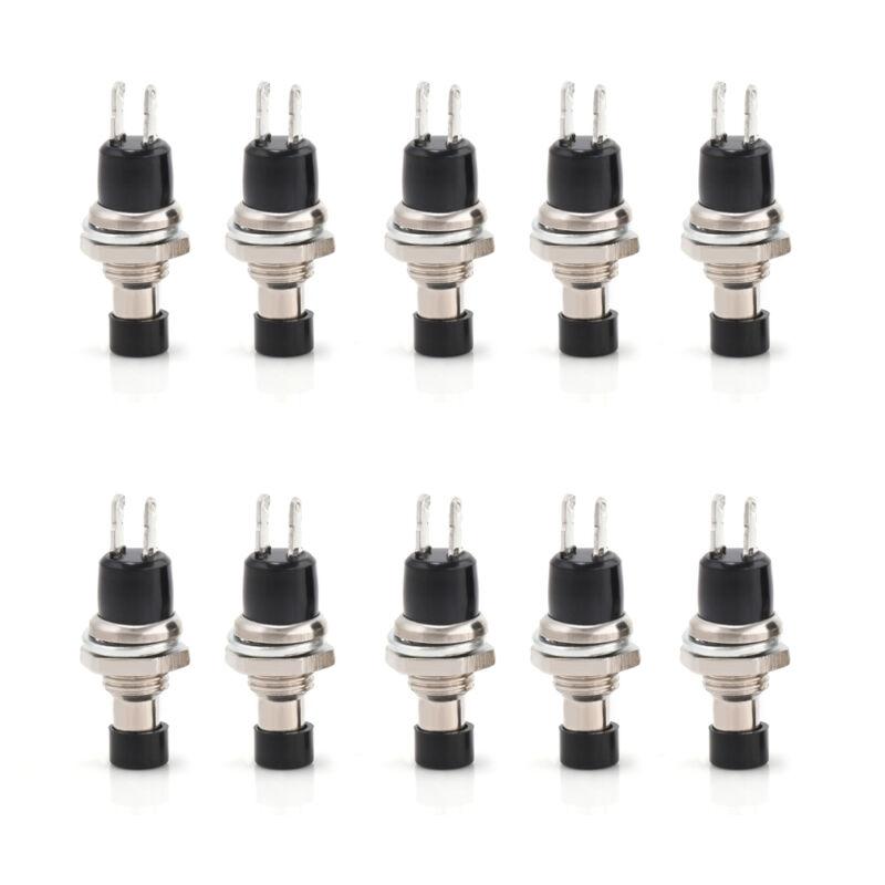 Reliable Miniature Pushbutton Switches in Black with PBS 110 Set of 10