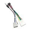 20 Pin Wiring Harness Adapter 1 / 2 Din Android Stereo Power Cable Comptiable With Nissan