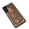 Wooden Case for Samsung Galaxy S21 Plus - Wind Rose Merbau