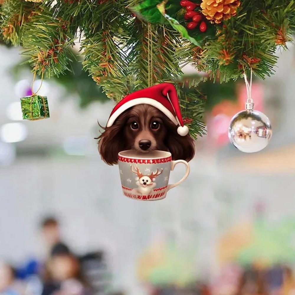 Christmas Decorations Dog Pendant Christmas Tree Decor Creative Dog Pendant Christmas Decor Ornaments For Christmas Holiday New