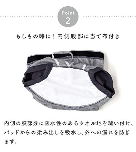 Made In Sofit Open Style Long Diaper Cover for Suitable for Incontinence and Urinary Size Japan Men's Adults, Leakage, L, Gray, H4066-L-00