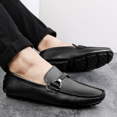 Fashion High Quality Men's Leather Shoes Flat Bottomed and Lightweight Comfortable Styles Casual Business Office Gentleman's Shoes