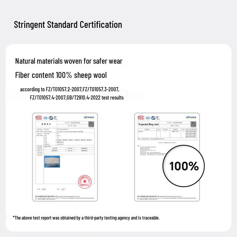 MISSION UV Men's Pure Wool Neck Warmer