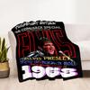 Elvis Presley's Musical Journey Blanket Durable Comfort Great for Livingroom Picnics Chair for All Occasions Playful Design