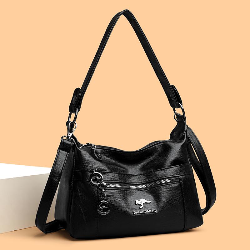 Women's Bag Soft Leather Mother Bag Shoulder Crossbody Bag