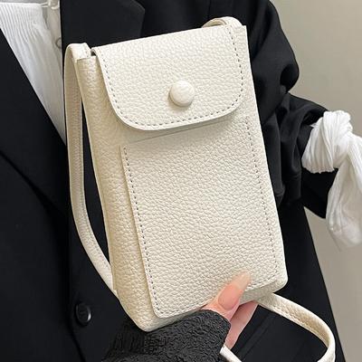 Commuter Niche Mini Bag Simple Trendy Solid Color Bag Fashionable Shoulder Oblique Span Mobile Phone Bag