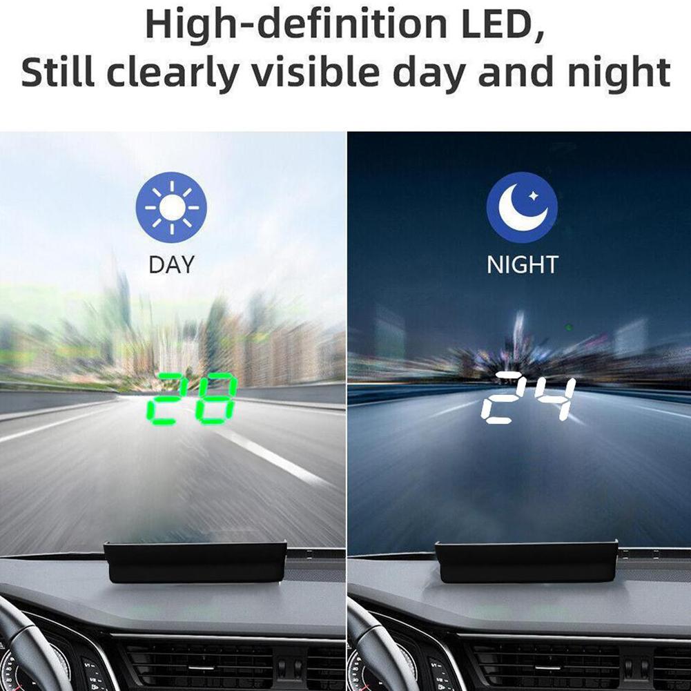 Car Mounted Head Up Display Windshield Speed Projector GPS Digital Speedometer Speed Miles Per Hour Car Electronics Accessories