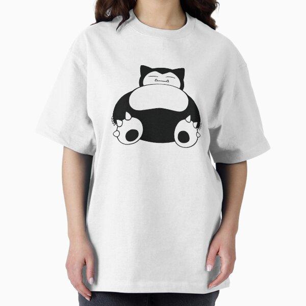 Funny Cute Snorlax Cartoon Anime Meme Oversized T-Shirt